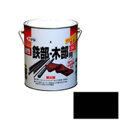 アサヒペン 油性鉄部木部用EX 1.6L 黒 FC480NS