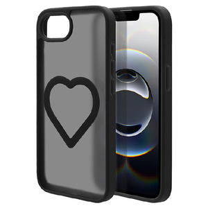 ラスタバナナ iphone17e/16e用 mignu tpu×pcｹｰｽ ブラック＊フロストブラック 8793IP5EHPFBK-イメージ1