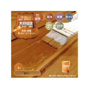 カンペハピオ 油性木材保護塗料 ピニー 3L FCB018N-イメージ2