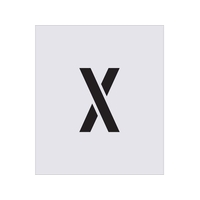 アイマーク ステンシル X 文字サイズ150×95mm FC487JB-4341431