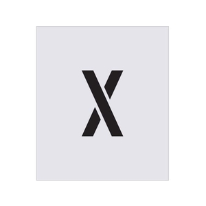アイマーク ステンシル X 文字サイズ150×95mm FC487JB-4341431-イメージ1