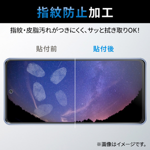 エレコム Galaxy A53 5G用ガラスフィルム 高透明 PM-G224FLGG-イメージ5
