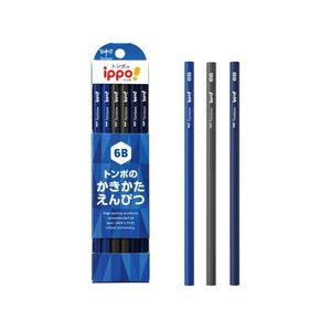 トンボ鉛筆 ippo!かきかたえんぴつ 6B ネイビー系 12本 FCE456U-KB-KPA01-6B-イメージ2