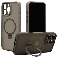ラスタバナナ iPhone 16 Pro Max用ZEROSAFE SHAFT カメラ周囲保護 MAGSAFE対応360°回転スタンドケース フロストナチュラル 8327IP467PZSFSLNL