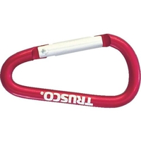 トラスコ中山 カラビナ 線径5mm×50mm D型 レッド レッド26.550141.5 FC515FB-8195275