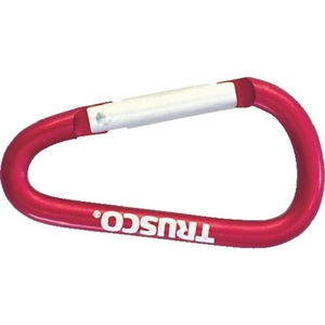 トラスコ中山 カラビナ 線径5mm×50mm D型 レッド レッド26.550141.5 FC515FB-8195275-イメージ1