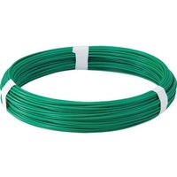トラスコ中山 TRUSCO カラー針金 ビニール被覆タイプ グリーン 線径1.6mm 緑161.61.2100 FC124EZ-2825155