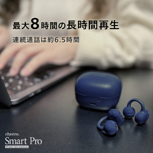 cheero Wireless Open Earphones Smart Pro ブラック CHE-647-BK-イメージ5