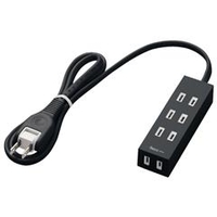 エレコム シャッタータップ(4個口・1．0m) flecc barra ブラック T-NFL01-2410BK
