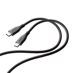 エレコム USB-C to USB-C 充電ケーブル(1．0m) PD対応 最大60W 超急速 シリコン素材 なめらか 柔軟性 高耐久 グレー MPA-CCSS10GY-イメージ2