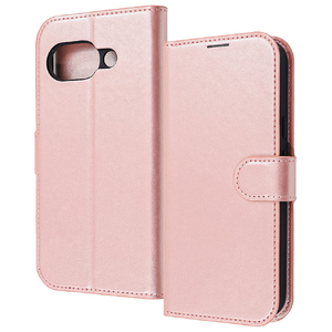 レイアウト Google Pixel 9a用Like standard 耐衝撃 マグネットベルト シンプル 手帳型レザーケース シャイニーピンク RT-GP9AELC1/P-イメージ1