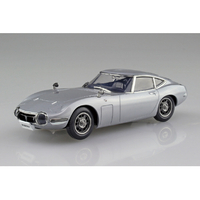 アオシマ 1/32 楽プラ スナップキット No．6-TS トヨタ 2000GT(サンダーシルバーメタリック) Aﾗｸﾌﾟﾗ06TSﾄﾖﾀ2000GTTｼﾙﾊﾞ-