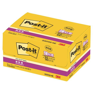 3M ポスト・イット ふせん 強粘着 エコノパック 75×25mm ネオンカラー 5色 20冊 F847499-5001SS-NE-イメージ3