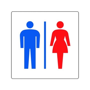 ユニット トイレ表示 小 男女 FC922GL-1282376-イメージ1