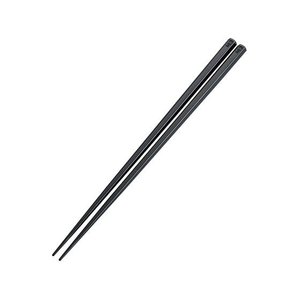 曙産業 抗菌 六角 箸 すべり止め付 22.5cm ブラック FC608LS-6331400-イメージ1