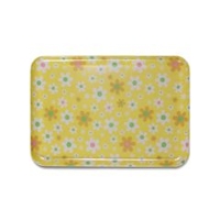 橋本達之助工芸 ランチョンマットにも使えて食洗機で洗えるトレー　花柄イエロー イエロー ﾊｼﾀﾂSTﾄﾚ-Mｶｸﾏ-ﾁY