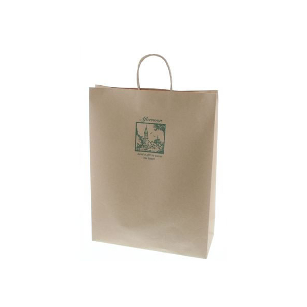 ドリームキャスト　紙袋 シモジマ 紙袋 25チャームバッグ カスタムB アフタヌーン 50枚 FCN4227