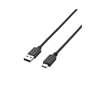 エレコム USB2．0ケーブル(A-TypeC) 1．0m ブラック U2C-AC10BK-イメージ1