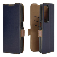 ラスタバナナ OPPO A5 5G用薄型手帳サイドマグネットケース ネイビー×ブラウン 9282OA5BSMNVB