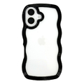 ユニケース iPhone 16用Wavy Case black UNI-CSIP24M-5WCBK