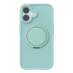 COCO　CASE iPhone 17用360°回転するリング付きマットケース ライムグリーン 1847-17-LIMEGREEN-イメージ2