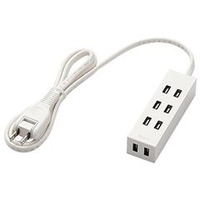 エレコム シャッタータップ(4個口・1．0m) flecc barra ホワイト T-NFL01-2410WH