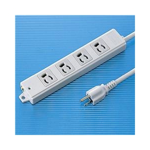 サンワサプライ 工事物件タップ（3P・4個口・3m） TAPKE43-イメージ1
