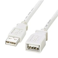 サンワサプライ USB延長ケーブル(2m) KB-USB-E2K2