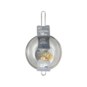 リバティーコーポレーション ステンレス製 パンチストレーナー 18cm 足付 FCE347W-LD-395-イメージ2