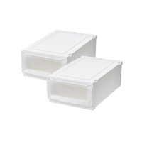 天馬 フィッツケースアドバンス 55-35S ホワイトクリア 2個組 ホワイトクリア ﾌｲﾂﾂｹ-ｽAD55-35SWHCL2ｸﾞﾐ