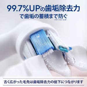 ブラウン iORBCW-8EL アルティメイトクリーンホワイト替ブラシ8本 ホワイト IORBCW-8EL-イメージ2