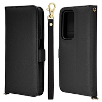 ラスタバナナ OPPO A5 5G用ハンドストラップ付き手帳型ケース ブラック 9283OA5BHSBK