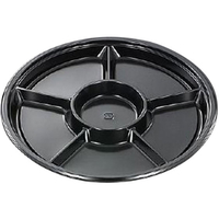 中央化学 オードブル容器 HS PD 丸32-6 BK 身 10枚 FCG805W-00209692