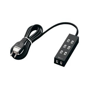 エレコム シャッタータップ(4個口・2．0m) flecc barra ブラック T-NFL01-2420BK-イメージ1