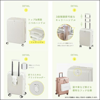 La Bella FCD032T スーツケース Mサイズ ピンクゴールド