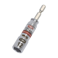 ＴＯＮＥ 電動ドリル用コンパクトソケット　対辺寸法１２ｍｍ 2BN-12C