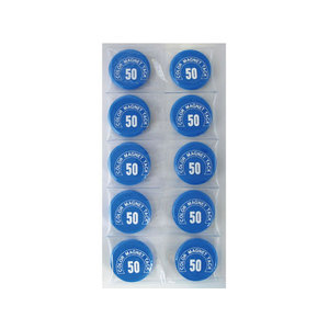 ミツヤ カラーマグネット 丸型 #50 青 10個 FC13064-MR-50-BU-イメージ1
