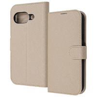 レイアウト Google Pixel 9a用Like standard 耐衝撃 マグネットベルト シンプル 手帳型レザーケース シャイニーベージュ RT-GP9AELC1/BE