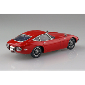 アオシマ 1/32 楽プラ スナップキット No．6-SR トヨタ 2000GT(ソーラーレッド) Aﾗｸﾌﾟﾗ06SRﾄﾖﾀ2000GTSﾚﾂﾄﾞ-イメージ2