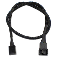 アイネックス PWMファン用電源延長スリーブケーブル 40cm ブラック CA-011A