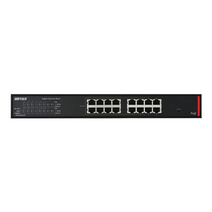 BUFFALO BS-GSL2016P スマートLiteスイッチ PoE 16P BUFFALO BS-GSL2016P 法人向け Giga対応 POE Layer2 スマートLite