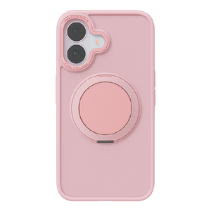 COCO　CASE iPhone 17用360°回転するリング付きマットケース ピンク 1847-17-PINK-イメージ2