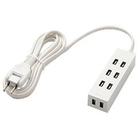 エレコム シャッタータップ(4個口・2．0m) flecc barra ホワイト T-NFL01-2420WH