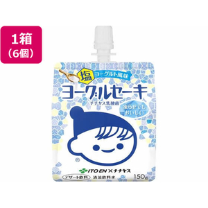 伊藤園 チチヤス ヨーグルセーキ 塩ヨーグルトソフトクリーム風味 パウチ 150g×6個 FCG492V-イメージ1