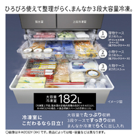 日立 RHZC62YXW 「真空氷温ルーム」で鮮度長持ち 6ドア冷凍冷蔵庫