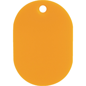 トラスコ 見やすい色の小判札　小　４５×３０ｍｍ　５枚入　オレンジ UKFS-OR-イメージ1