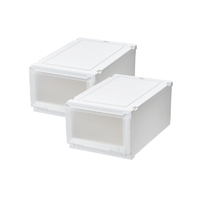 天馬 フィッツケースアドバンス 55-35M ホワイトクリア 2個組 ホワイトクリア ﾌｲﾂﾂｹ-ｽAD55-35MWHCL2ｸﾞﾐ