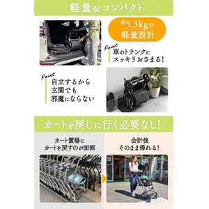 プライムダイレクト EcoCa(エコカ)マイカート ショッピングカート+保冷バッグ FCE488K-EC42-イメージ9