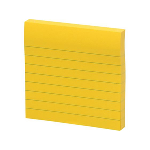 3M ポスト・イット ラインノート 強粘着 75×75mm ビビットイエロー 1冊 FCB6575-630SS-YN-イメージ2