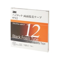 3M ハイタック両面接着テープ 9712 12mmX10m 黒 1巻=1箱 9712 FC897XS-4753771